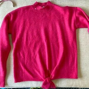 NWT bright pink sweater by LOFT, size XS.